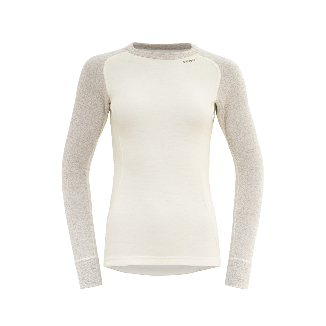 DUO ACTIVE MERINO 205 SHIRT WOMAN RAW WHITE - Devold New Zealand