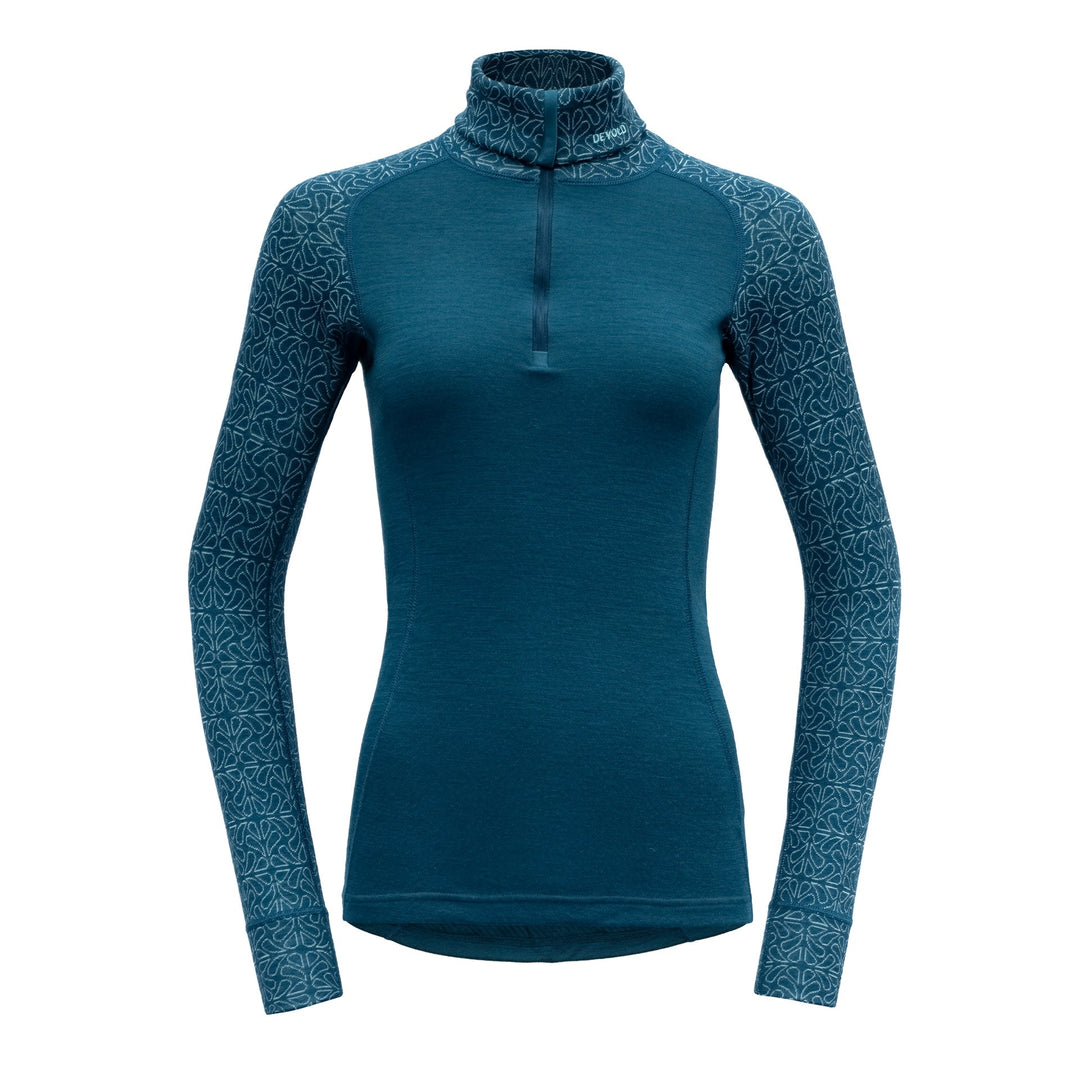 DUO ACTIVE WOMAN ZIP NECK FLOOD - Devold New Zealand