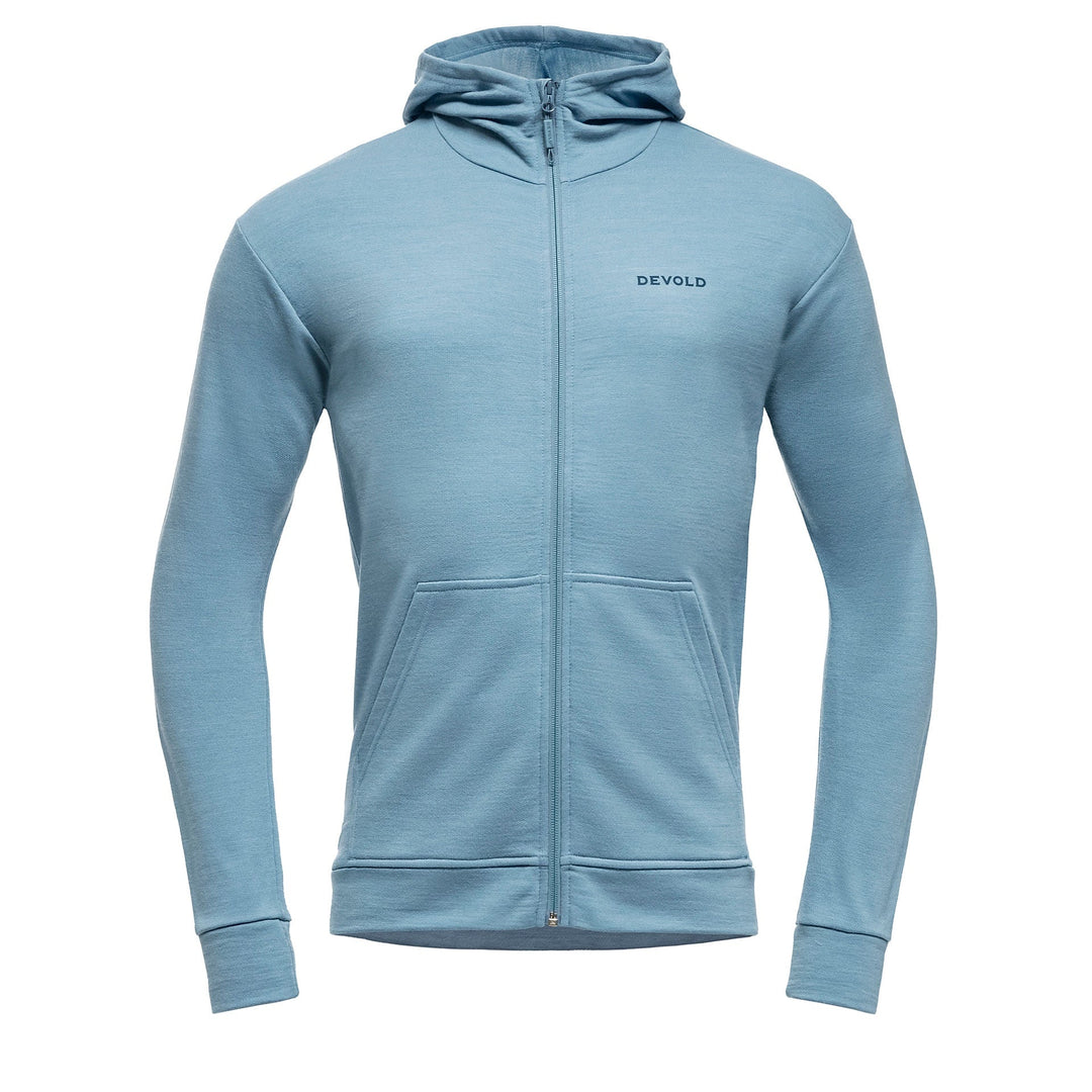 EVERYDAY ZIP HOODIE MAN SKYBLUE - Devold New Zealand