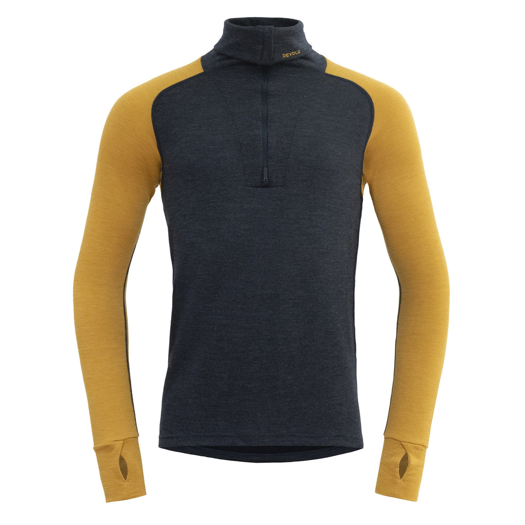 EXPEDITION MERINO SILK ZIP NECK MAN INK/ARROWWOOD - Devold New Zealand