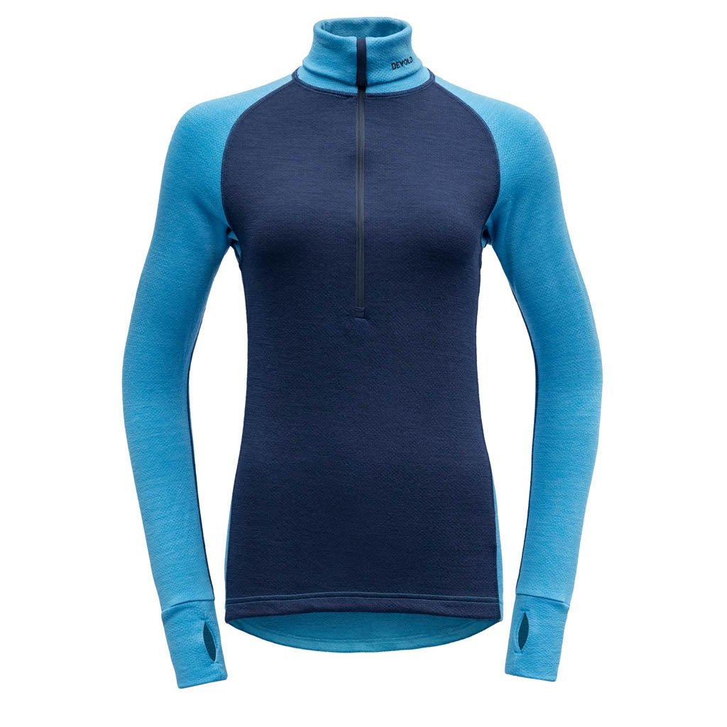 EXPEDITION WOMAN ZIP NECK MALIBU/EVENING - Devold New Zealand