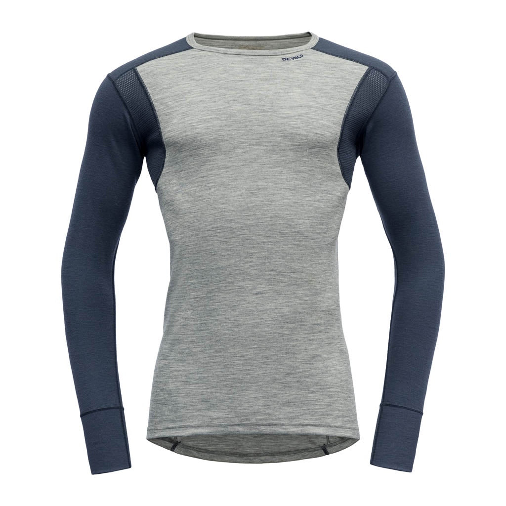 HIKING MAN SHIRT GREY MELANGE/NIGHT - Devold New Zealand