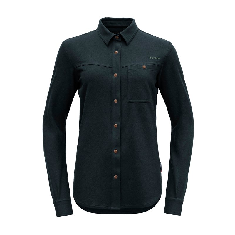 KEIPEN MERINO BUTTON SHIRT WMN INK - Devold New Zealand