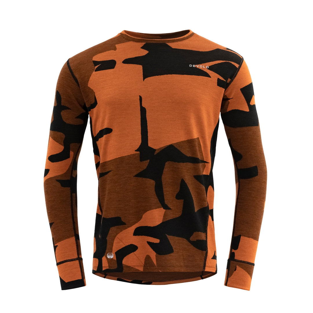 KLOVSTIEN MERINO SHIRT MAN FLAME - Devold New Zealand