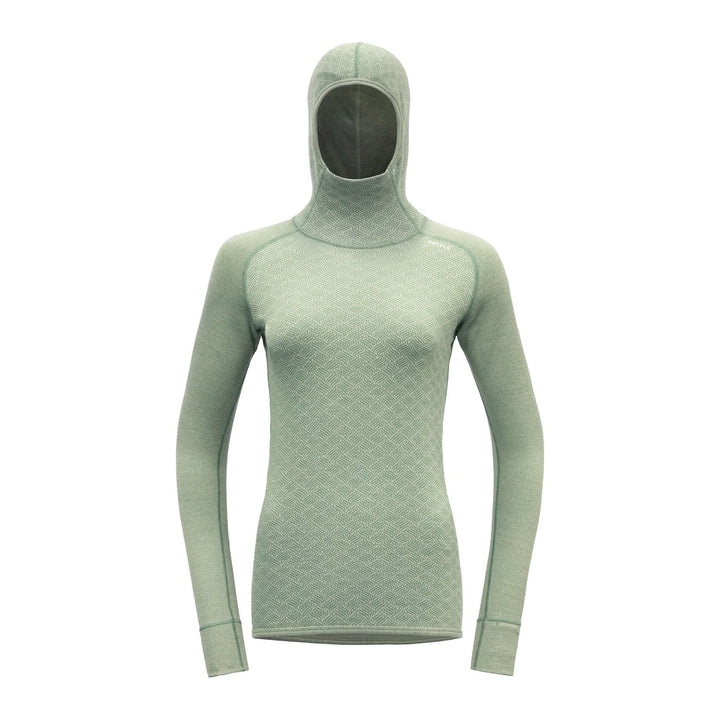 KVITEGGA MERINO 230 HOODIE WOMAN 'RAW WHITE' - Devold New Zealand