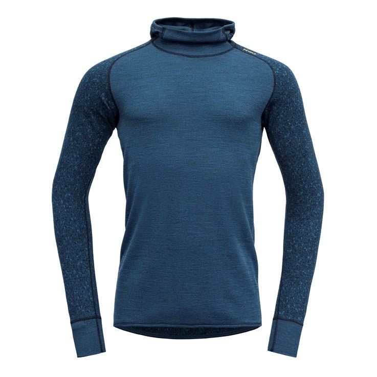 KVITEGGA MERINO 230 MAN HOODIE FLOOD - Devold New Zealand