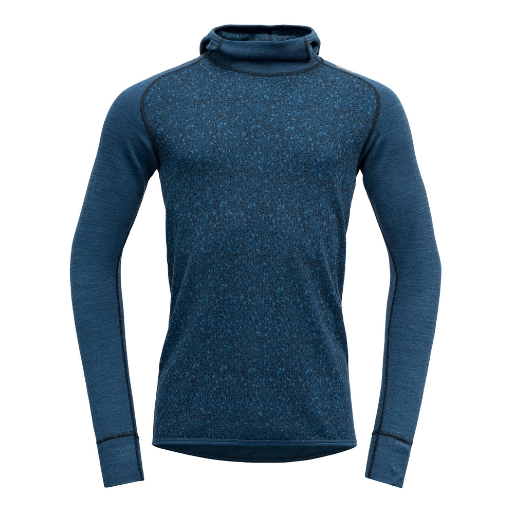 KVITEGGA MERINO 230 MAN HOODIE FLOOD - Devold New Zealand