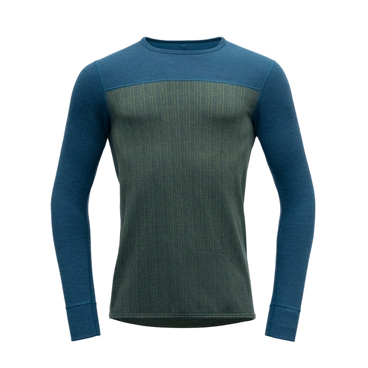 KVITEGGA MERINO 230 SHIRT MAN WOODS/BLUE - Devold New Zealand