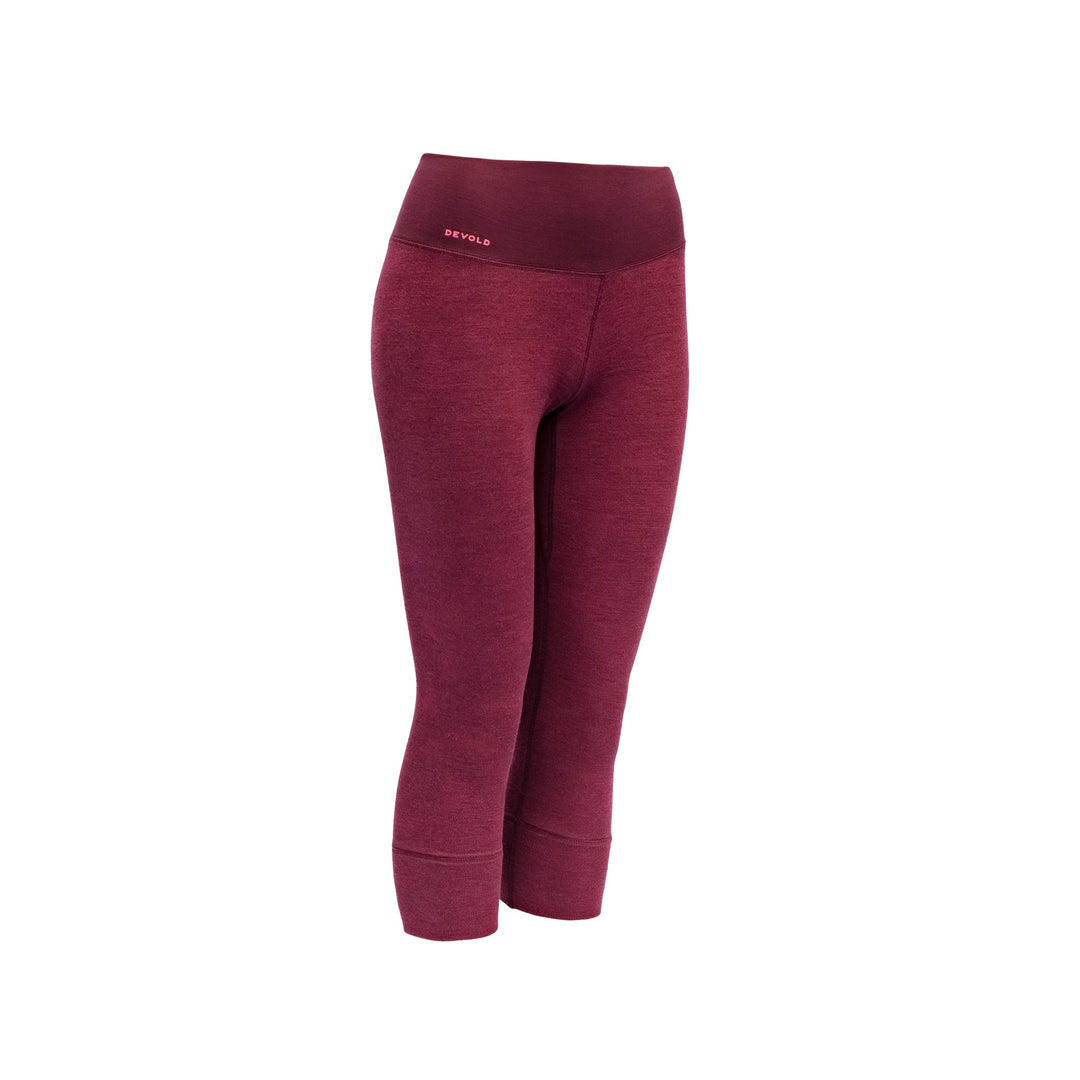 KVITEGGA WOMAN 230 3/4 LONG JOHNS BEETROOT - Devold New Zealand