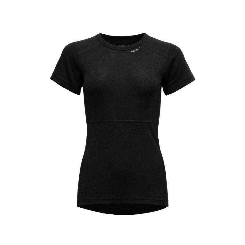 LAUPAREN 190 T-SHIRT WOMAN ‘BLACK’ - Devold New Zealand