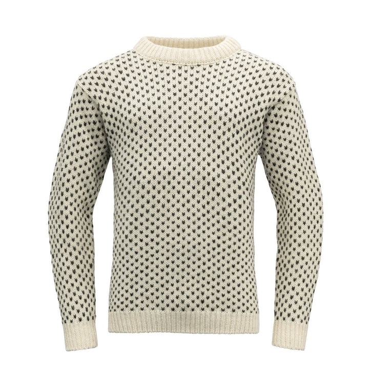 NORDSJO WOOL SWEATER CREW NECK OFFWHITE - Devold New Zealand