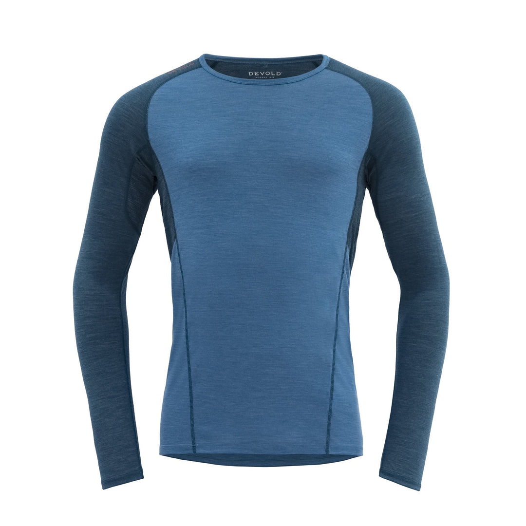 RUNNING MERINO 130 SHIRT MAN BLUE - Devold New Zealand