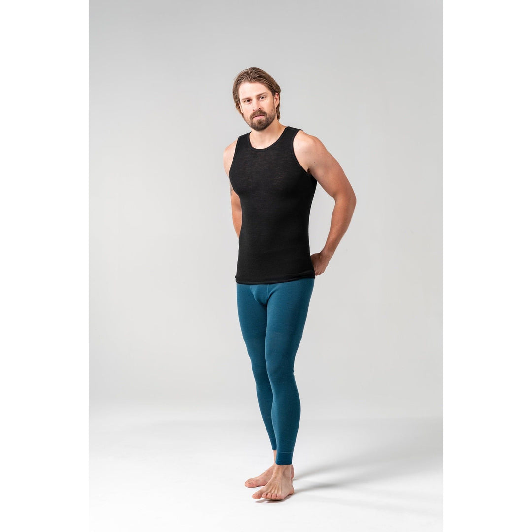 WOOL MESH 190 TANK MAN CAVIAR - Devold New Zealand